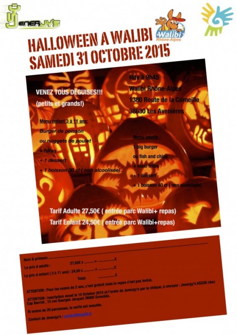 Halloween A Walibi – Samedi 31 Octobre 2015
