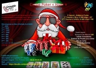 Coupe Poker « hiver » 2 décembre + Inscription