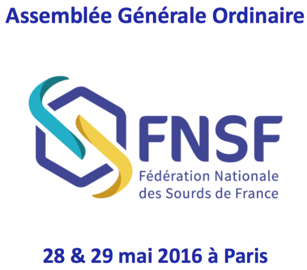FNSF: Assemblée générale Ordinaire 28 & 29 Mai 2016 à Paris