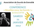 Conférence: pré-programme du 21 Janvier 2016 à Grenoble, « Réveillez-vous, les sourds! »
