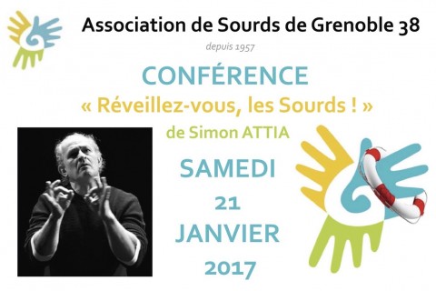 ASG38: Conférence « Réveillez-vous, les sourds! » à Grenoble avec Simon ATTIA