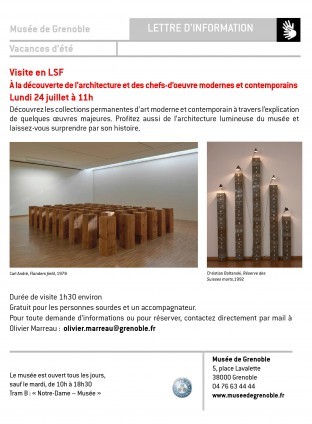 Visite du Musée de Grenoble en LSF